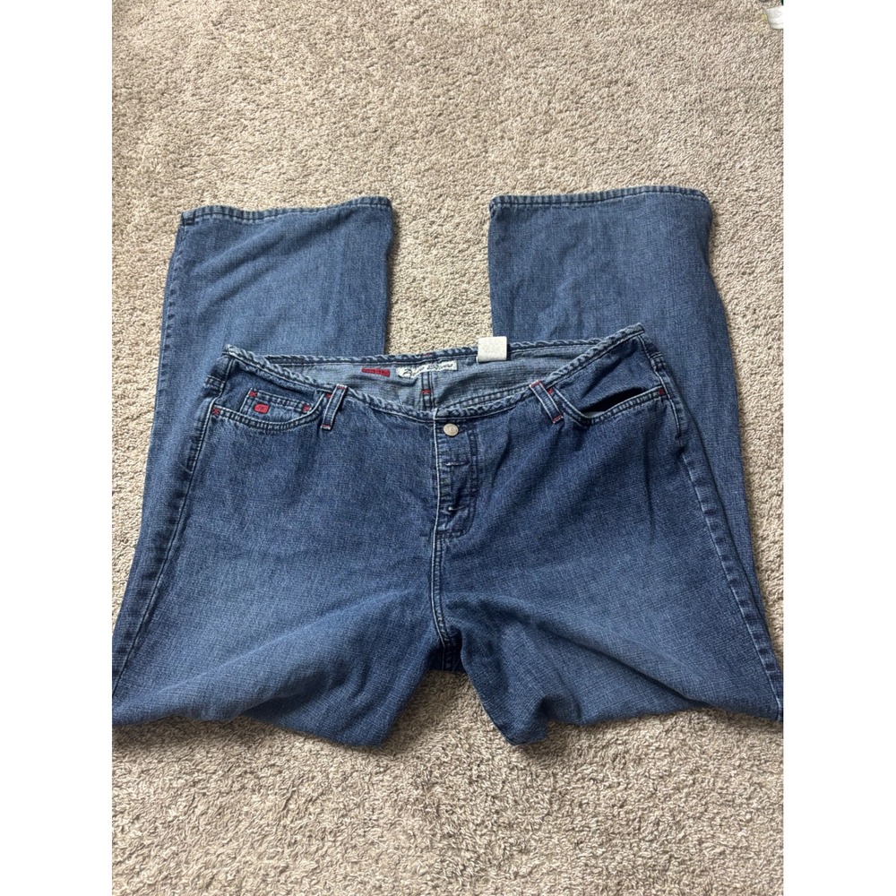 Paris Blues Soulmate Wide Leg Jeans Medium Wash 100 Cotton Size 20W Made in USA